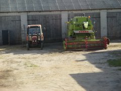 Claas mercator 75 i Zetor 5320