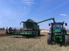 John Deere W540  + 618R  & John Deere 5090R