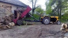 Ursus C 328 i przyczepa wywrotka własnej roboty