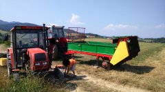 Ursus C-330 & kosiarka & Massey Ferguson 698 & rozrzutnik