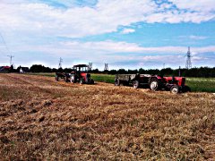 Ursus C-330 & Massey Ferguson 255 & wozy