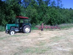 Ursus C-355 + zgrabiarka