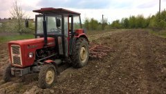 Ursus C-360 3P i Agregat uprawowy Rau