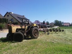 Ursus C-360 + przetrząsaczo-zgrabiarka siedmio gwiazdowa