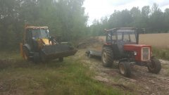 Ursus C-360 + Przyczepka + JCB