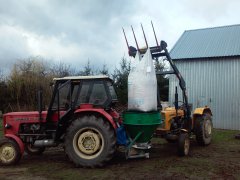 Ursus C-360 rozsiewacz lej i C-328 tur