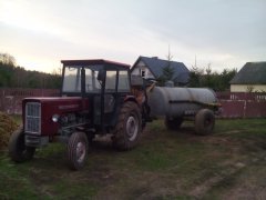 Ursus C-360+wóz asenizacyjny