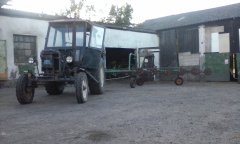 Ursus C-4011 + przetrząsarko-zgrabiarka