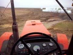 Ursus 1224 (widok kierowcy)