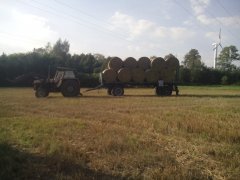 Ursus 912+ przyczepa słomy