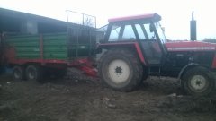 Ursus 912+Rozrzutnik obornika Warfama N-218/P