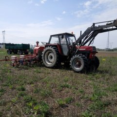 Ursus C-385 i siewnik becerd aeromat 8