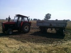 Zestaw Ursus C-385 & przyczepa 6t