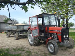 Ursus 3512 z przyczepą