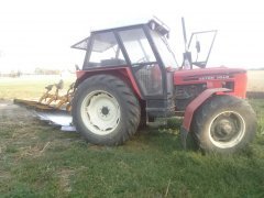 Zetor 7045 i pług 4 skarbowy Rumpstad