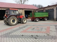 Zetor 7340 i przyczepa pronar 6t
