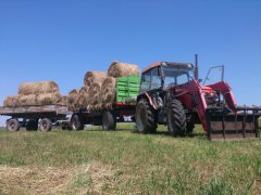 Zetor 7340 , unia p-10 long i autosan d-55