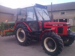 Zetor 7745 + Amazone RE-25 + Amazone D7 Special II