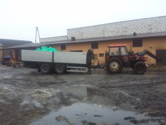 Zetor 7745 + przyczepa tandem