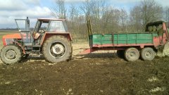 Zetor 10045 i rozrzutnik 6T