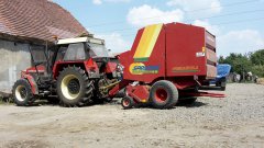 Zetor 12145 + Prasa Feraboli Sprinter 180