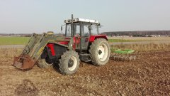 Zetor ZTS 9245 + brona.