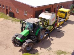 Claas Rollant 250 RC & Deutz-Fahr Agrotron K420