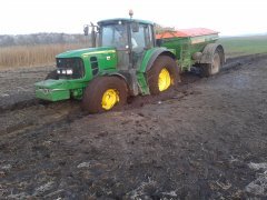 John Deere 6930 & Amazone ZG-B 5500