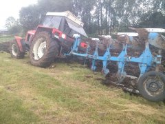 Zetor 12145 + lemken 4 skiby