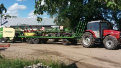 Massey Ferguson 6260+ dłużyca + prasa krone