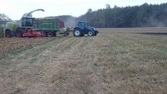 Claas Jaguar 940 & NH T6070 & Strautmann
