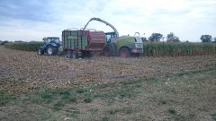 Claas Jaguar 940 & NH T6070 & Strautmann