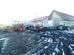 Farmtrac 690 DT & Claas Axos 330 CX & Ursus C-362 deluxe 2x Pomot