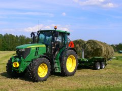 John Deere 6100rc & wóz stertujący Sipma Dromader