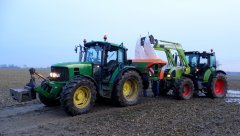 John Deere 6330 & Claas Arion 630