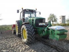 John Deere 6630+Brona wirowa Amazone+Unia Polonez 550/3