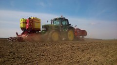 John Deere 6830 & Grimme GF180 & GL32B