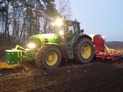 John Deere 7530 +Kongskilde cs4140