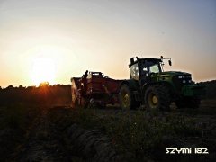 John Deere 7830 + Grimme
