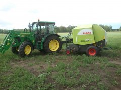 John Deere & claas roland 350rc