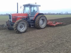 Massey Ferguson 3655 & kverneland