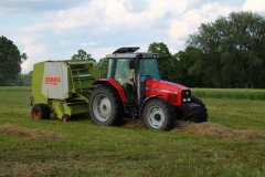 Massey Ferguson 6260 +  Claas Rollant 66