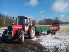 Massey Ferguson 698T+rozrzutnik