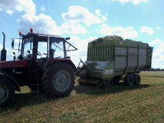 Belarus 1025 claas 330 sprint