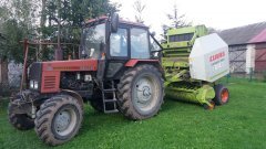 Belarus 820 & Claas Variant 280