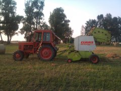 MTZ 82 & claas rolant 46 roto cut