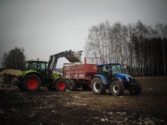 Claas Arion 610 & New Holland T5060