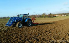 New Holland T5.105 DC / AgroMasz Ł-106A / AgroMasz AT 270