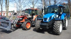 New Holland T5.105 & Kubota M9960