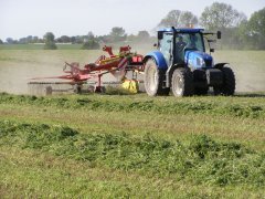 New Holland T6 175 & zgrabiarka Pottinger